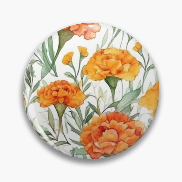 Item preview, Orange Marigold Bloom Pattern designed and sold by sandy3105.