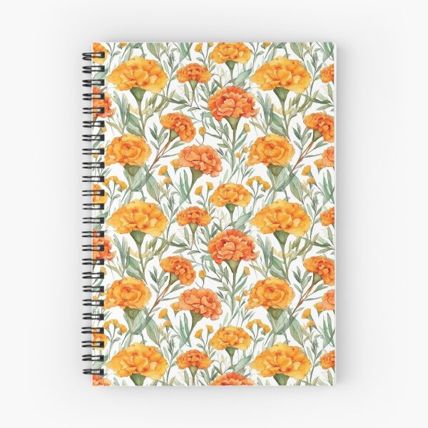 Artikelvorschau, Orange Marigold Bloom Pattern entworfen und verkauft von sandy3105.