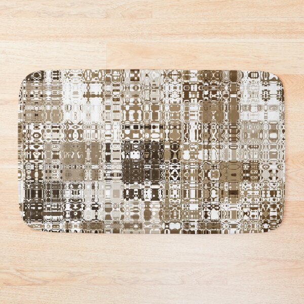 Item preview, Artistic and Creative Abstract Square and Tile Intricate Design Pattern in Brown designed and sold by Trevor Hirst.