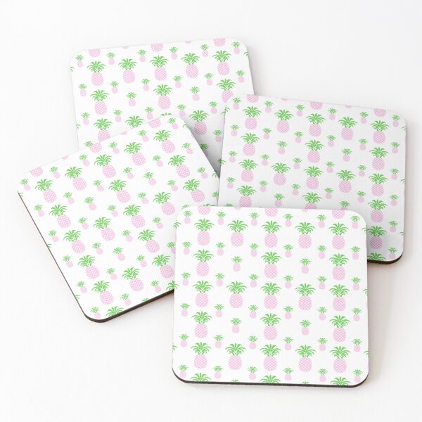 Item preview, pineapple pink white green 2 designed and sold by Digitally-Me.