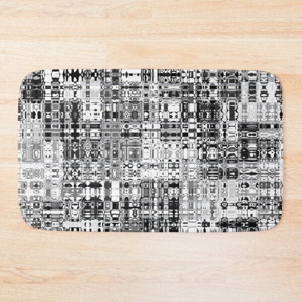 Item preview, Black and White Artistic and Creative Abstract Square and Tile Intricate Design Pattern designed and sold by Trevor Hirst.