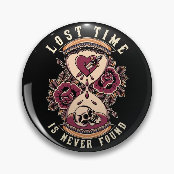 Item preview, Lost Time is Never Found, Neo Traditional, Old School Tattoo, Hourglass designed and sold by Proverbial Wisdom Design.