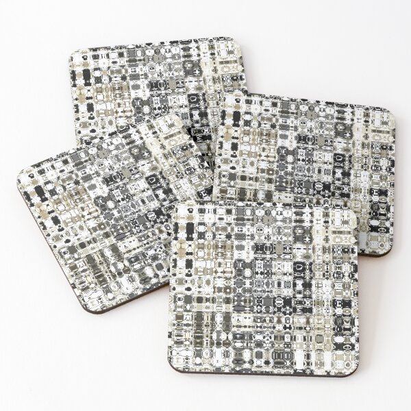 Item preview, Artistic and Creative Abstract Square and Tile Intricate Design Pattern in Brown designed and sold by Trevor Hirst.