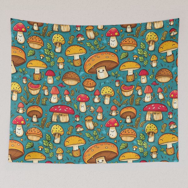 Item preview, Cute Seamless Mushroom Pattern designed and sold by AdrianGrosu.