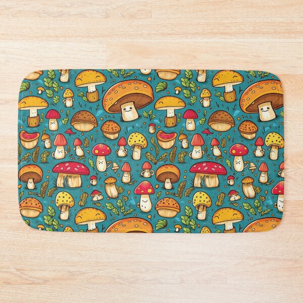 Item preview, Cute Seamless Mushroom Pattern designed and sold by AdrianGrosu.