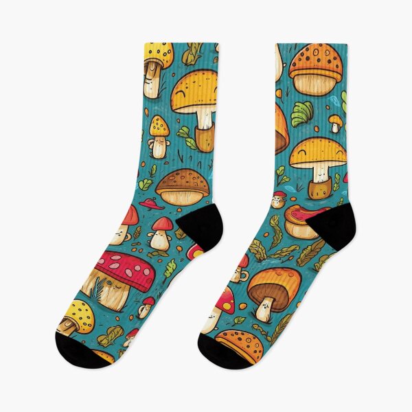 Item preview, Cute Seamless Mushroom Pattern designed and sold by AdrianGrosu.