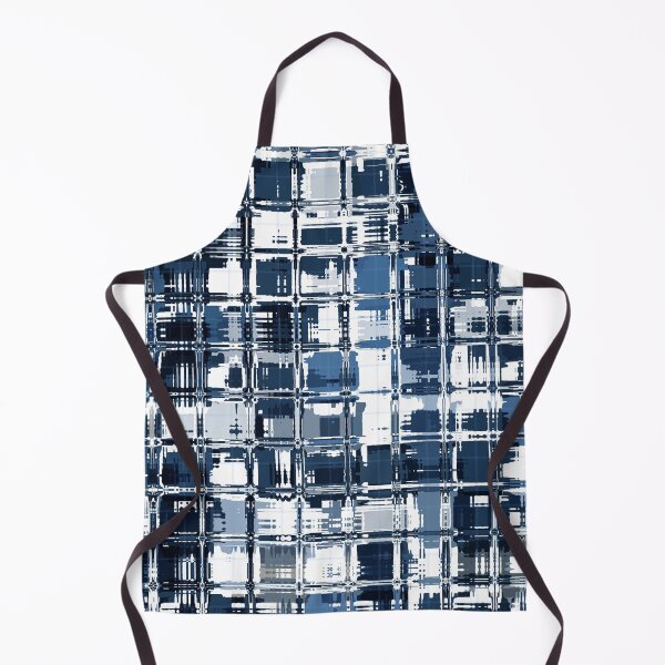 Item preview, Artistic and Creative Abstract Square and Tile Intricate Design Pattern in Blue designed and sold by Trevor Hirst.