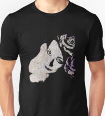 Sick On Sunday: Violet (pin up with roses graffiti portrait) Unisex T-Shirt