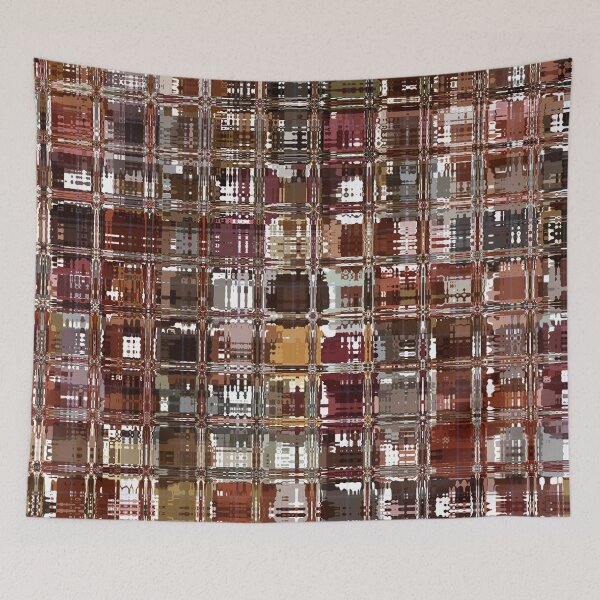 Item preview, Artistic and Creative Abstract Square and Tile Intricate Design Pattern in Red designed and sold by Trevor Hirst.