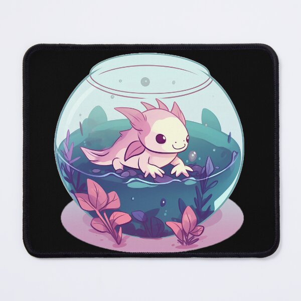 Item preview, Axolotl in a Fishbowl designed and sold by Bug & Brush.
