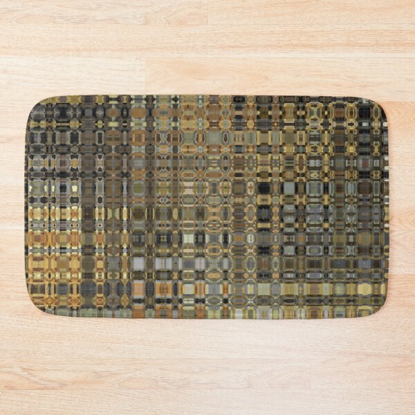 Item preview, Artistic and Creative Abstract Square and Tile Intricate Design Pattern in Gold designed and sold by Trevor Hirst.