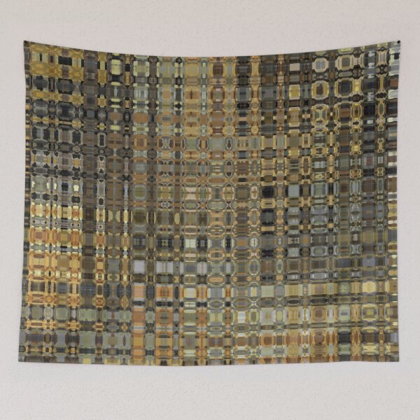 Item preview, Artistic and Creative Abstract Square and Tile Intricate Design Pattern in Gold designed and sold by Trevor Hirst.