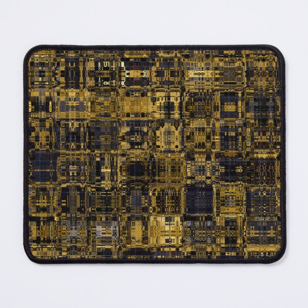 Item preview, Artistic and Creative Abstract Square and Tile Intricate Design Pattern in Gold designed and sold by Trevor Hirst.