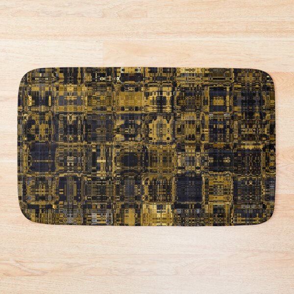 Item preview, Artistic and Creative Abstract Square and Tile Intricate Design Pattern in Gold designed and sold by Trevor Hirst.