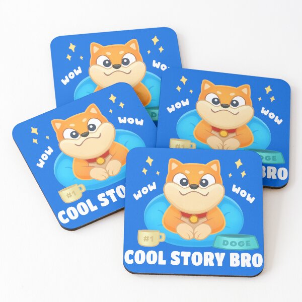 Item preview, Cool Story Bro - Sarcastic Doge Meme - Shiba Inu designed and sold by Chonkitty.