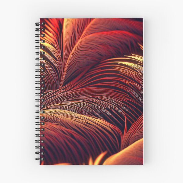 Item preview, Red and amber seamless feathers pattern designed and sold by TomFrontierArt.
