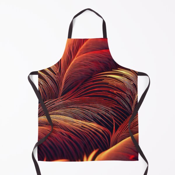 Item preview, Red and amber seamless feathers pattern designed and sold by TomFrontierArt.