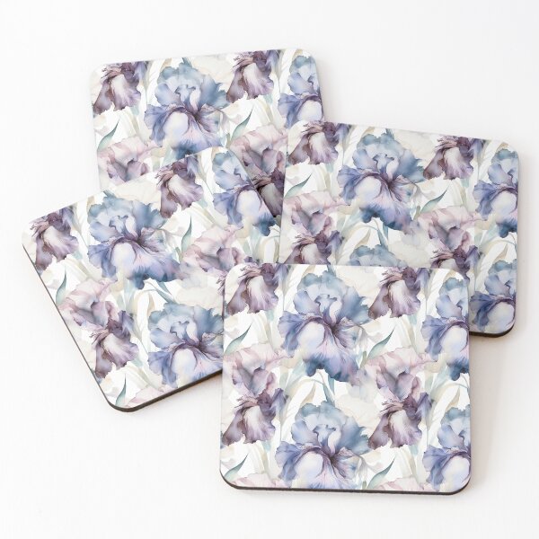 Item preview, Watercolour Iris Floral Pattern designed and sold by sandy3105.