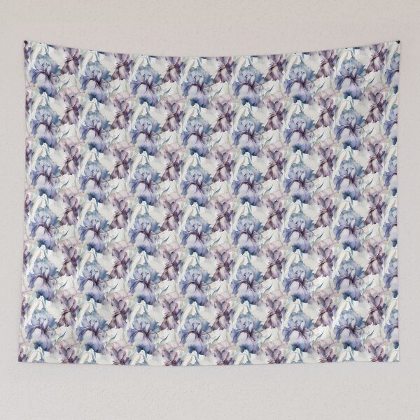 Item preview, Watercolour Iris Floral Pattern designed and sold by sandy3105.