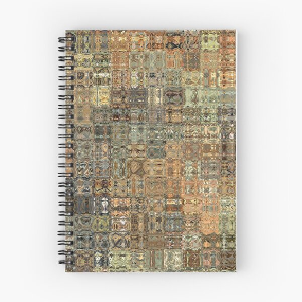 Item preview, Artistic and Creative Abstract Square and Tile Intricate Design Pattern in Browns designed and sold by Trevor Hirst.