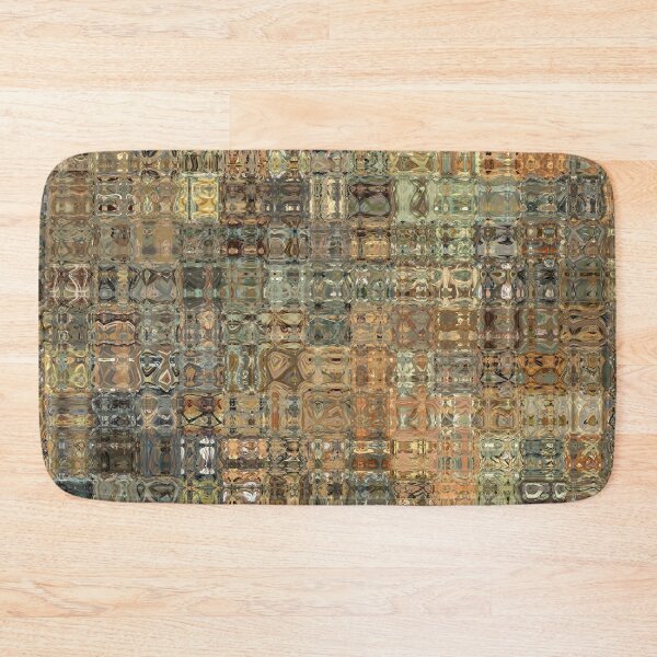 Item preview, Artistic and Creative Abstract Square and Tile Intricate Design Pattern in Browns designed and sold by Trevor Hirst.
