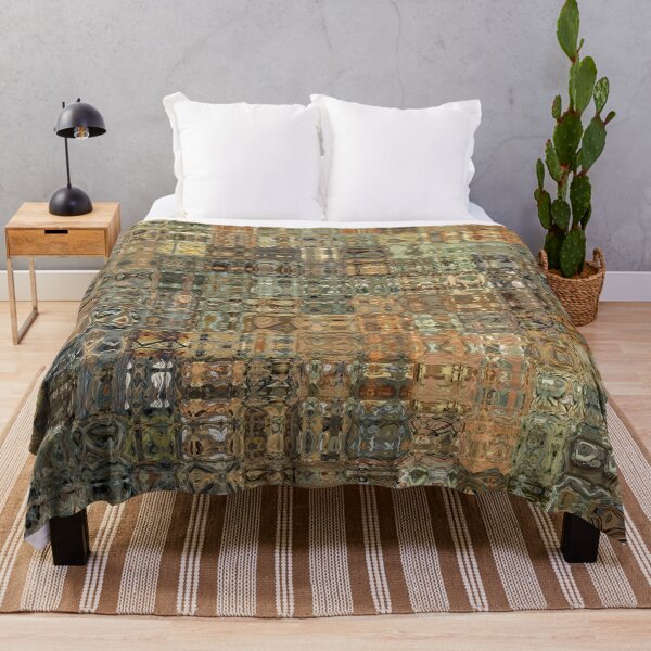 Item preview, Artistic and Creative Abstract Square and Tile Intricate Design Pattern in Browns designed and sold by Trevor Hirst.