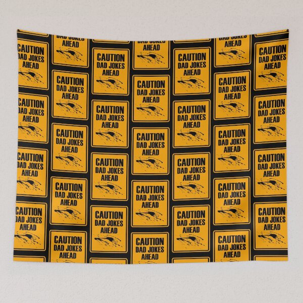 Item preview, Caution Dad Jokes Ahead designed and sold by OptimumPins.