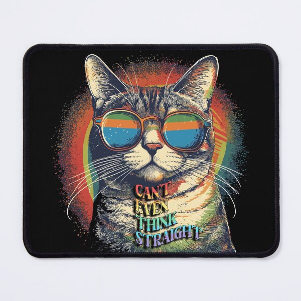 Item preview, Gay Cat: Can't Even Think Straight designed and sold by Bug & Brush.