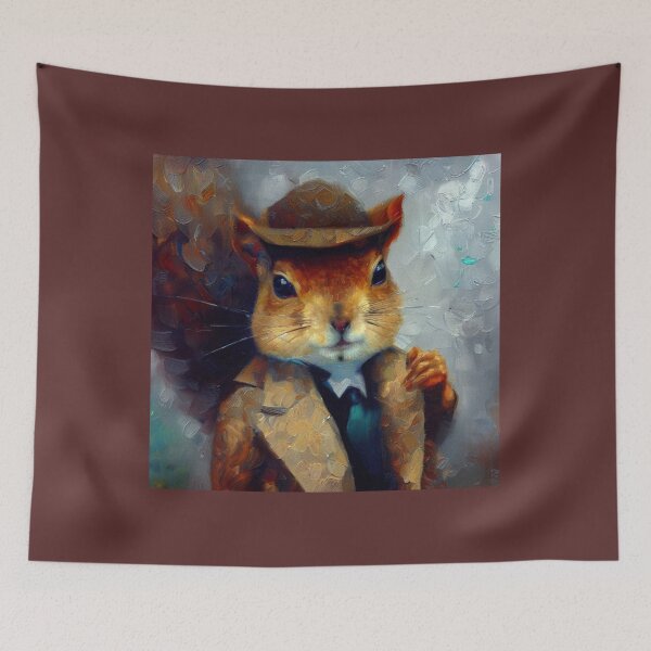 Item preview, Squirrel Sherlock Holmes designed and sold by CrankyOldDude.
