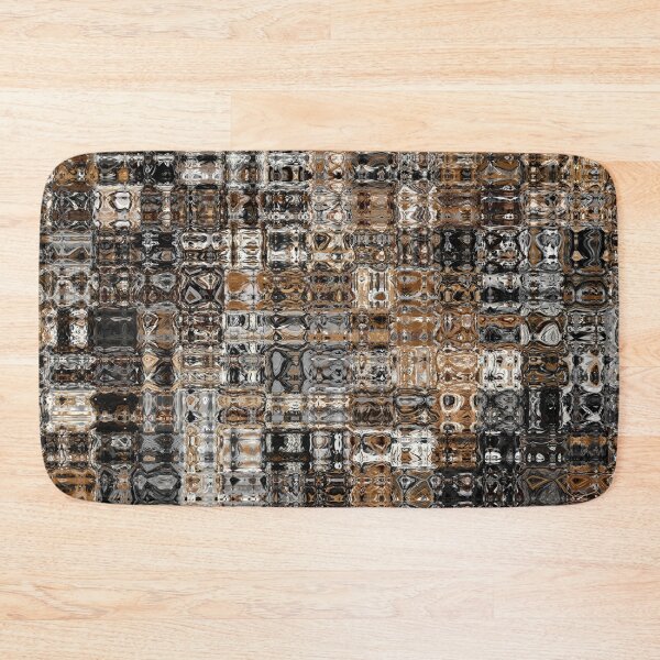 Item preview, Artistic and Creative Abstract Square and Tile Intricate Design Pattern in Brown designed and sold by Trevor Hirst.