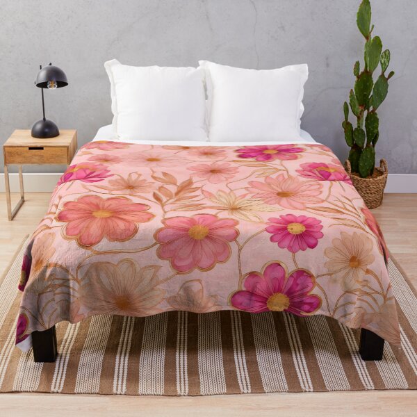 Item preview, PINK DAISY FLOWERS ROMANTIC ART PATTERN designed and sold by digitalartlb.