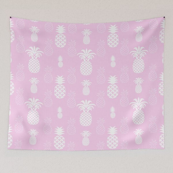 Item preview, pineapple white pink 4 designed and sold by Digitally-Me.