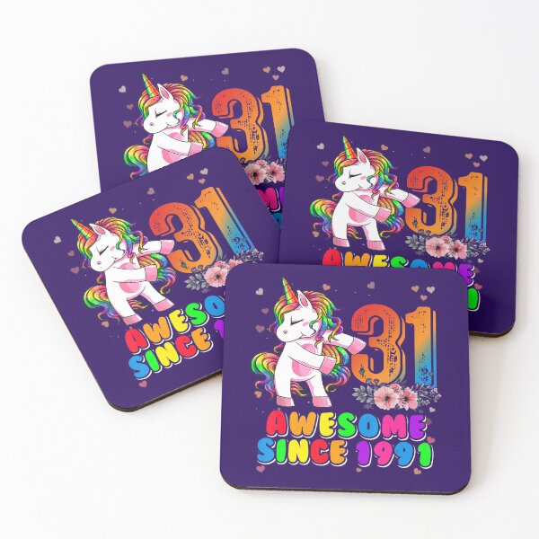 Item preview, 31st Birthday Funny Unicorn Dabbing 31 Yrs Old Awesome 1991 	 	 designed and sold by ighjsngci26.