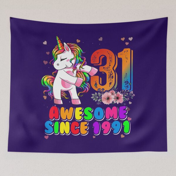 Item preview, 31st Birthday Funny Unicorn Dabbing 31 Yrs Old Awesome 1991 	 	 designed and sold by ighjsngci26.
