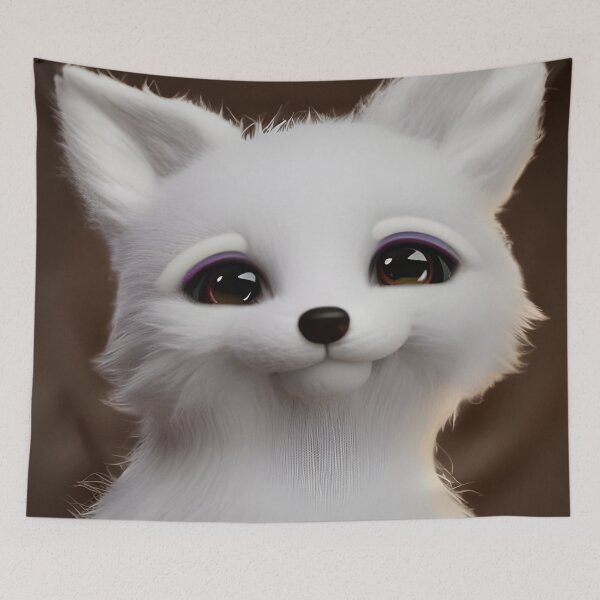 Item preview, Cute Fluffy Fox designed and sold by Rhomeart77.
