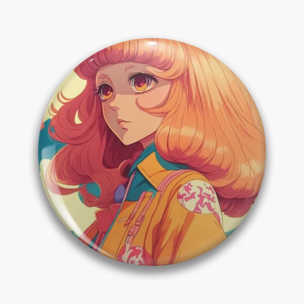 Item preview, Aesthetic retro 70s anime girl designed and sold by InkStation24.