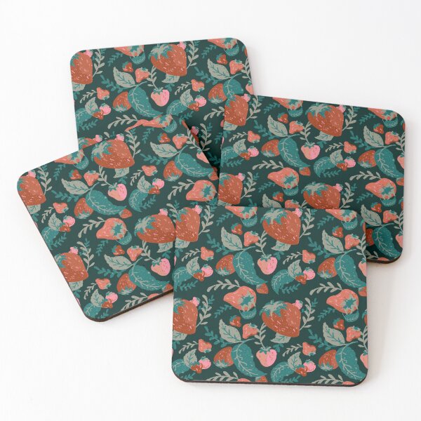 Item preview, Strawberries Pattern designed and sold by danielleartsy.