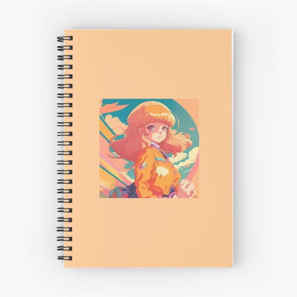 Item preview, Aesthetic retro 70s anime girl designed and sold by InkStation24.