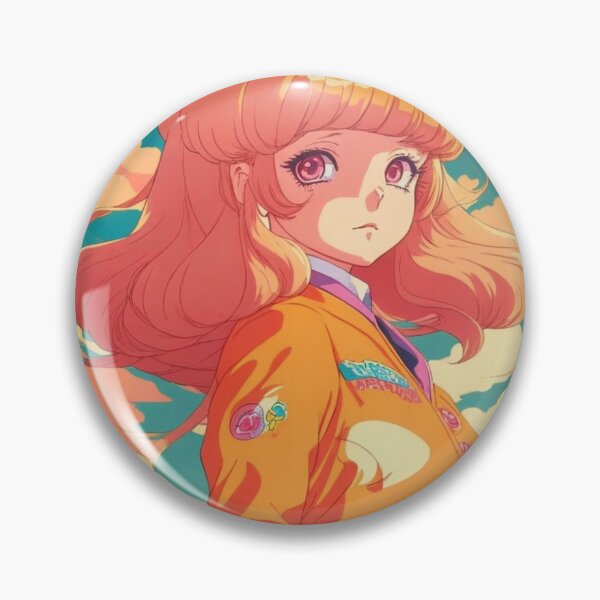 Item preview, Aesthetic retro 70s anime girl designed and sold by InkStation24.