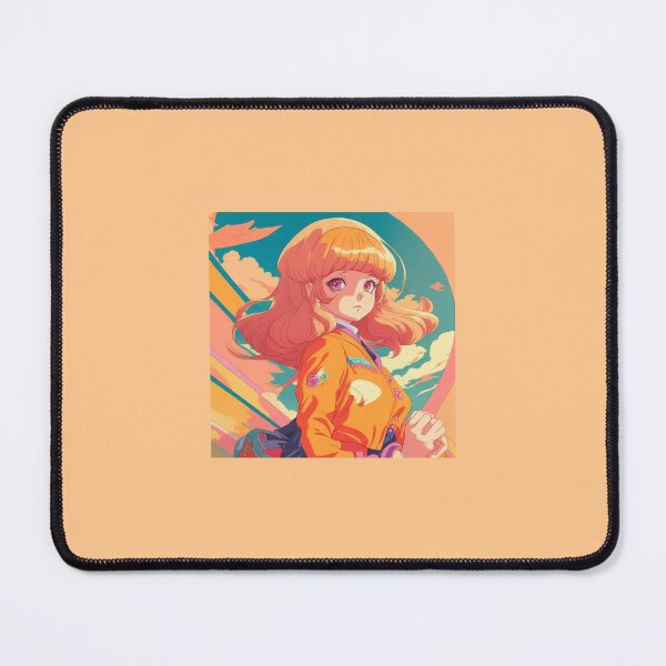 Item preview, Aesthetic retro 70s anime girl designed and sold by InkStation24.