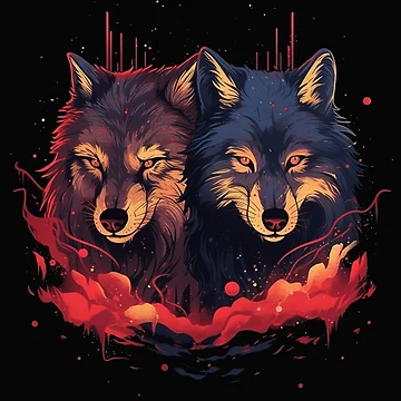 Artwork thumbnail, Two Wolves by Metin Ozer