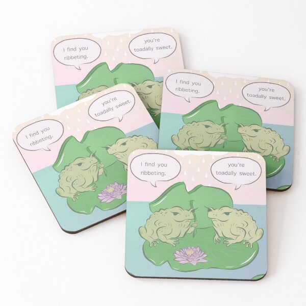Item preview, Frog Toad Pun Punny Friends designed and sold by shopcosmiclatte.