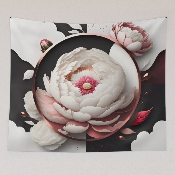 Item preview, "Peonies" digital art designed and sold by arcticcayman.