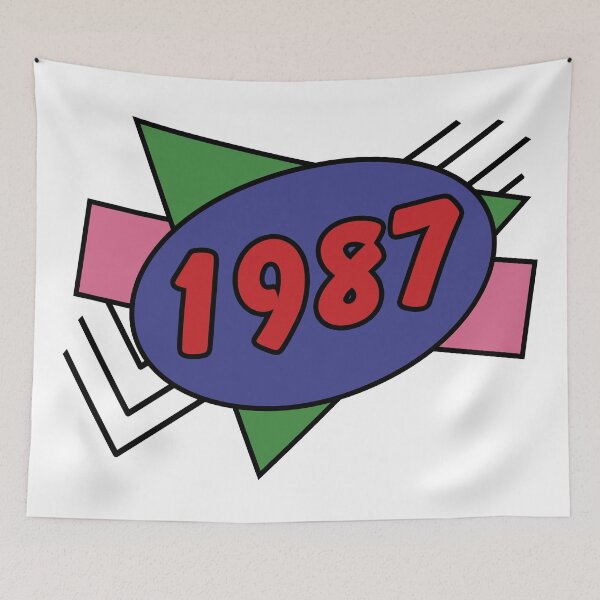 Item preview, Year 1987 Retro 80s Graphic designed and sold by ellenhenry.