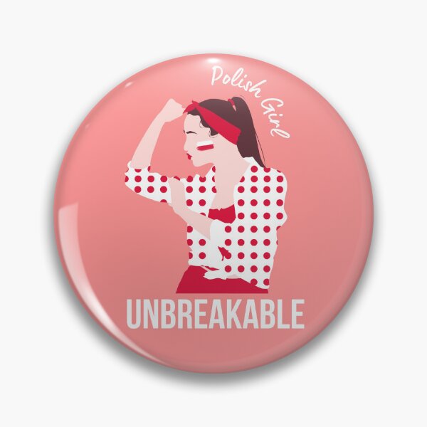 Item preview, Unbreakable Polish Girl, Polska Poland Flag designed and sold by InnaPo ⭐⭐⭐⭐⭐.