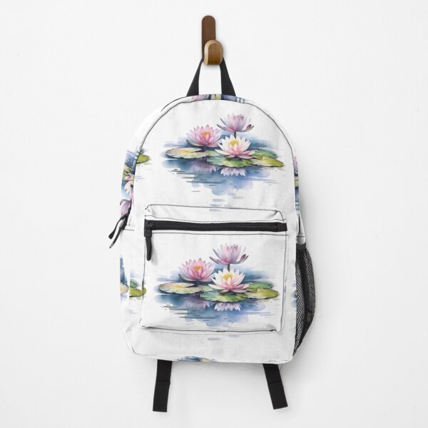 Item preview, Tranquil Serenade: Lily Flowers and Lily Pads in Watercolor designed and sold by Project-Firefly.