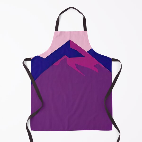 Aperçu de l'œuvre Mauve Mountain Mystery Retro Poster Dreamy Landscape Living Room créée et vendue par PinkNomad.
