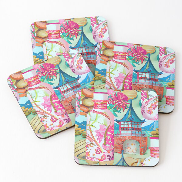 Item preview, Pagodas and chinoiserie jars designed and sold by SophieClimaArt.