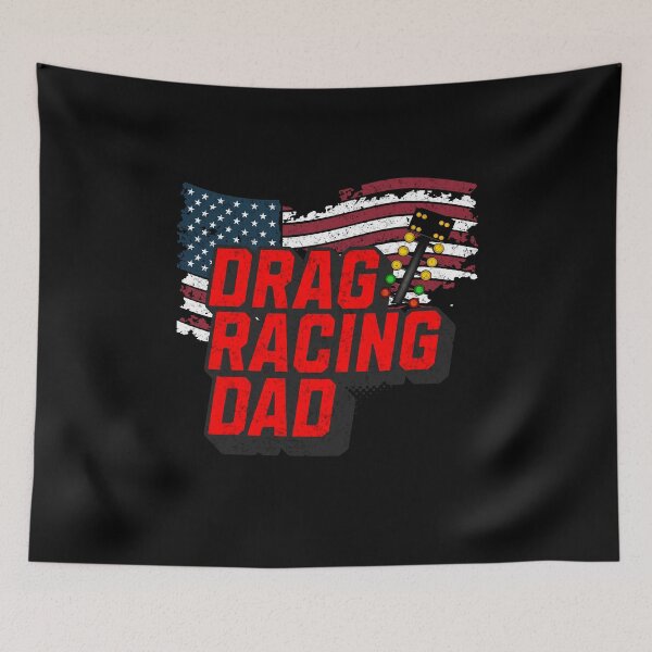 Item preview, Drag Racing Dad USA American Flag Drag Racer Race Track Fathers Day Merica  designed and sold by CarantinedChaos.