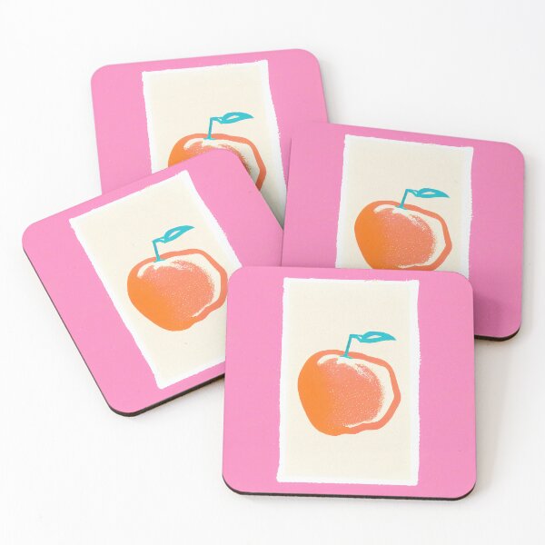 Item preview, Nectarine Summer Retro Poster Bedrooms designed and sold by PinkNomad.